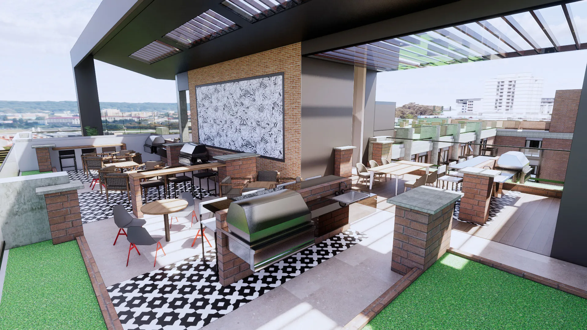 Terraza en Smart Rent Salitre